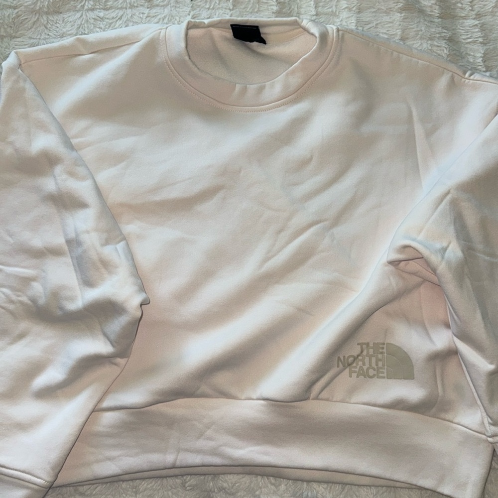 Beige North Face crewneck